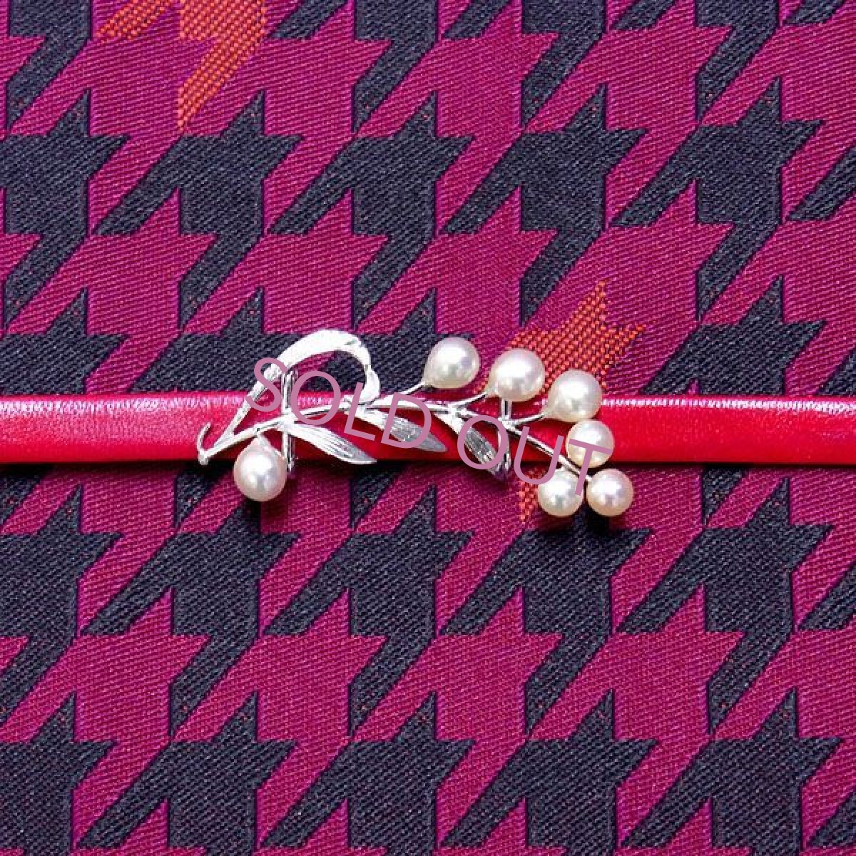 画像4: 帯留め　アコヤ本真珠　枝つき花 (4)