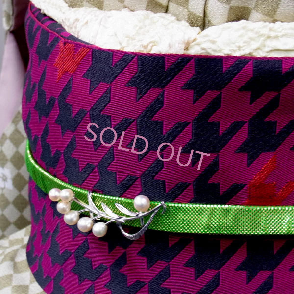 画像5: 帯留め　アコヤ本真珠　枝つき花 (5)