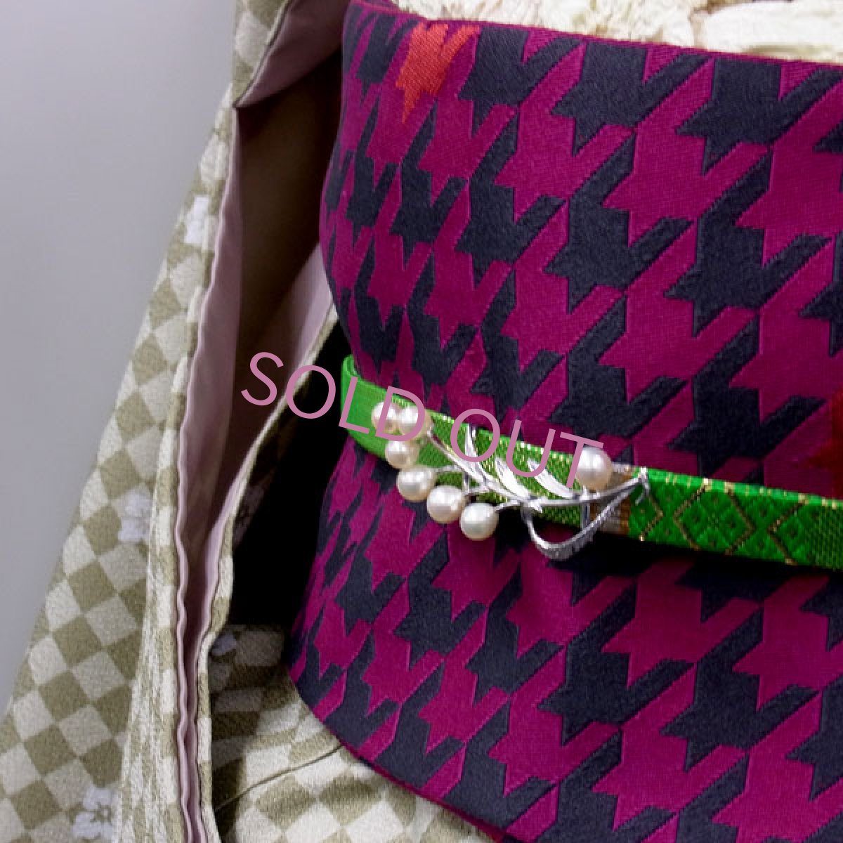 画像7: 帯留め　アコヤ本真珠　枝つき花 (7)