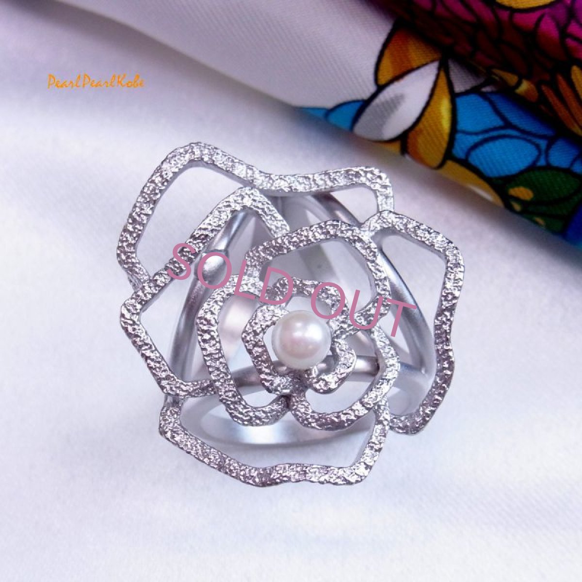 スカーフリング 薔薇