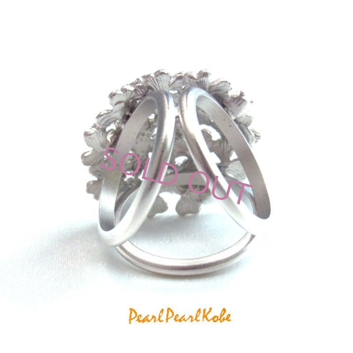 スカーフリング紫陽花　後ろ