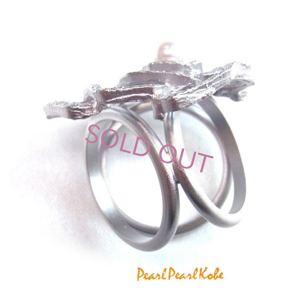 スカーフリング 薔薇 横