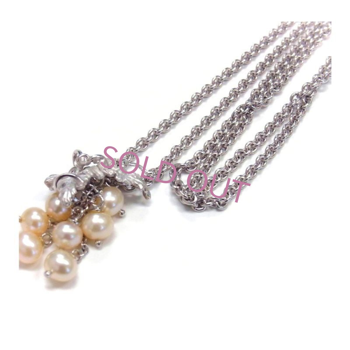 ブドウモチーフ パールペンダント 70cm