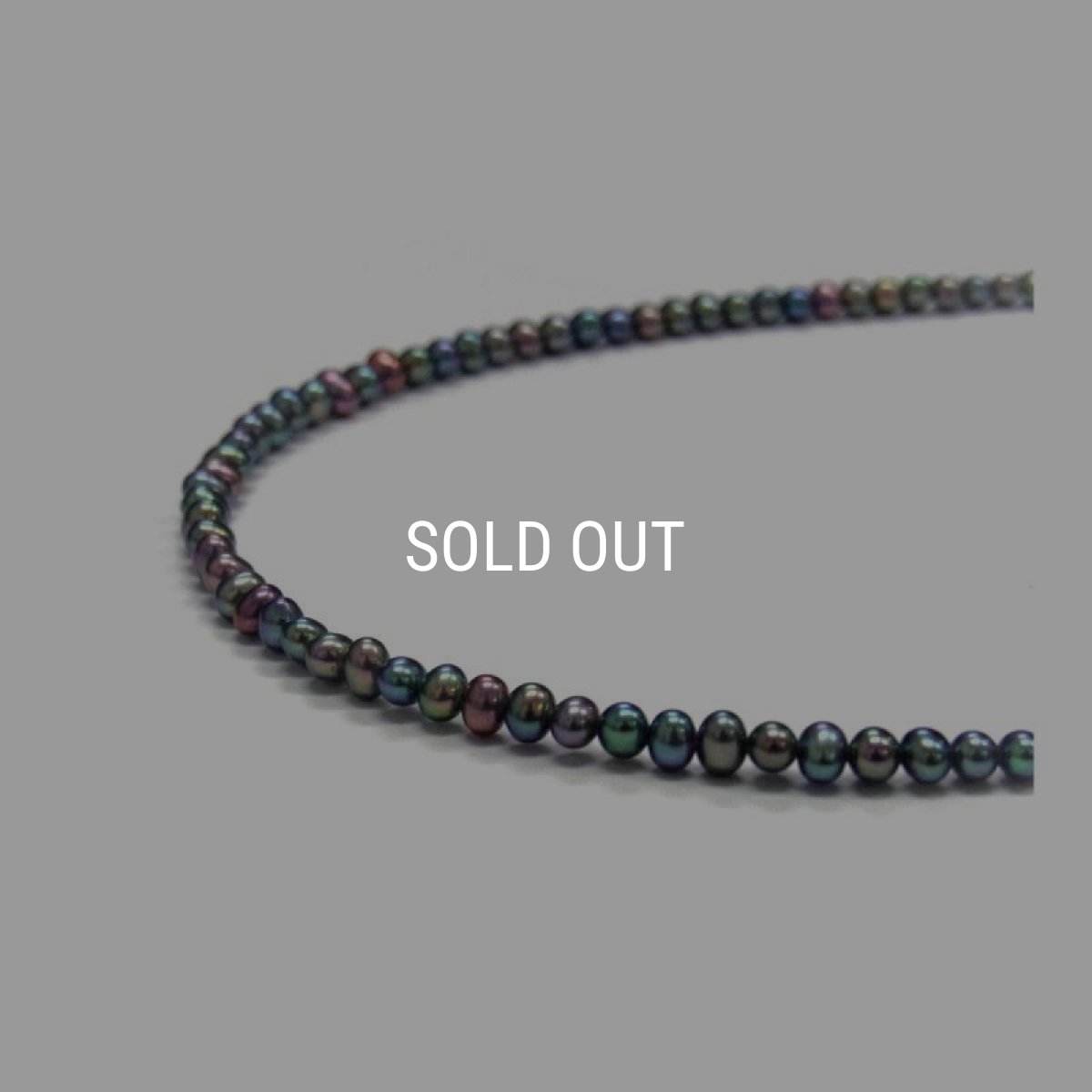 ベビーパールロングネックレス　淡水真珠　2.5-3ｍｍ　ブラック　100ｃｍ