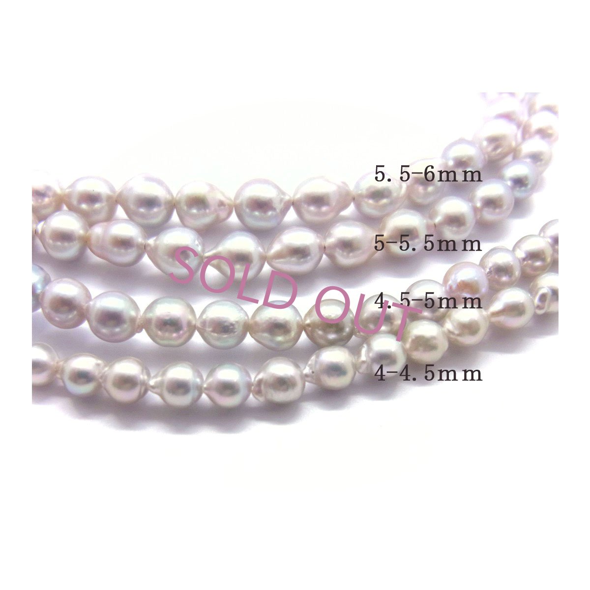 ナチュラルバロックパール サイズ