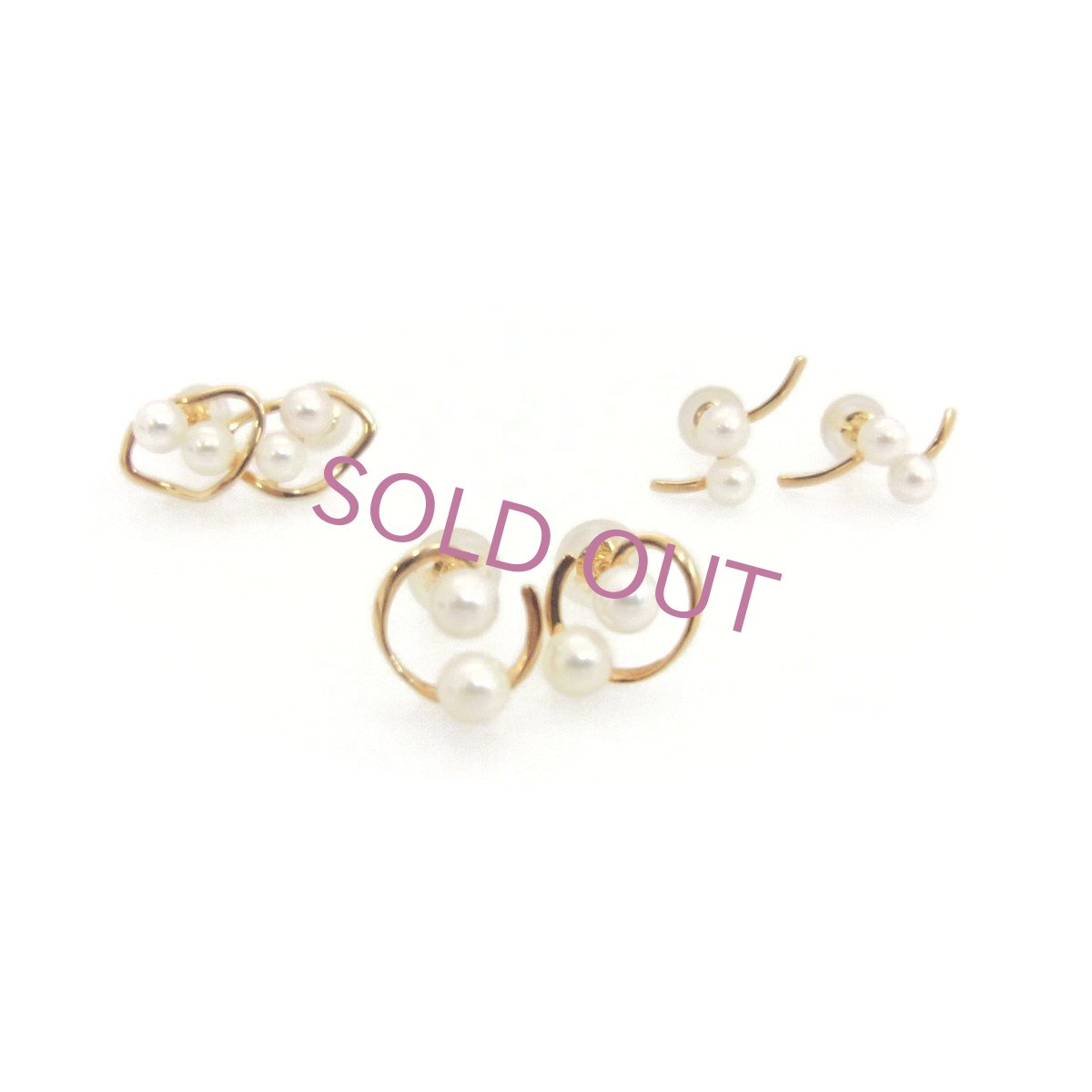 ベビーパール K18YGピアス