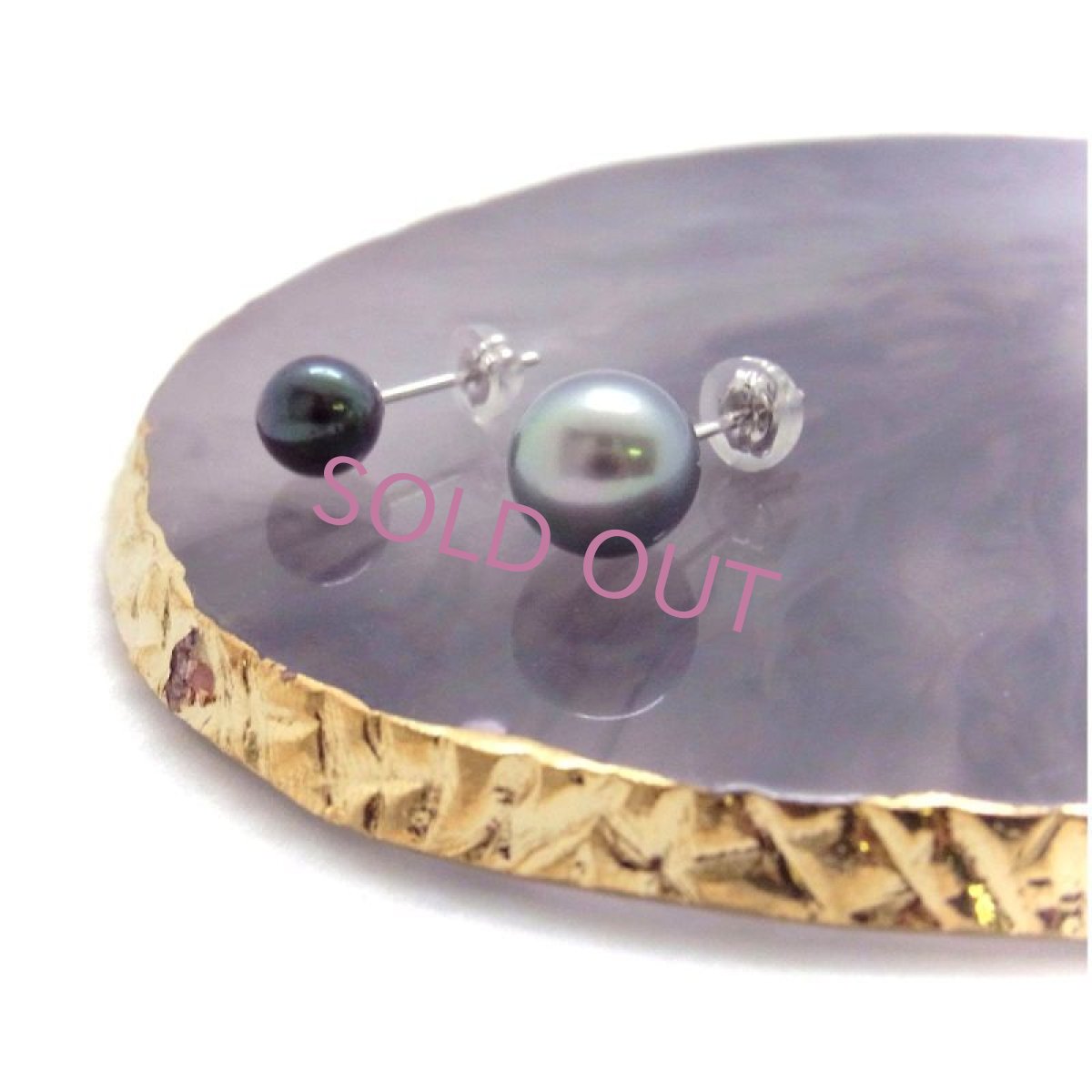 メンズパールピアス
