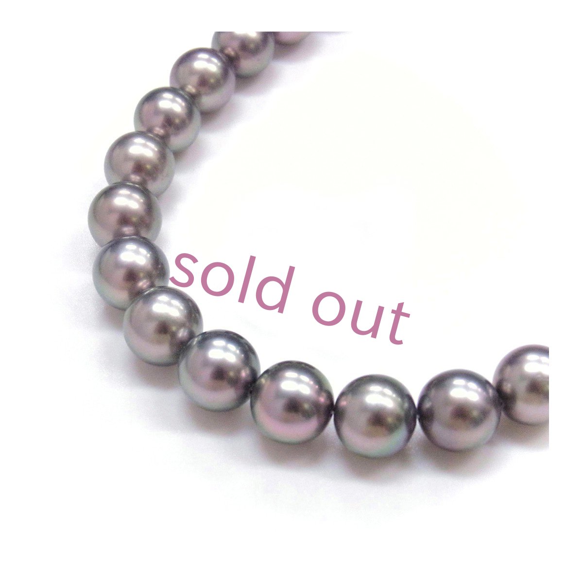 黒蝶真珠ブラックパールネックレス　