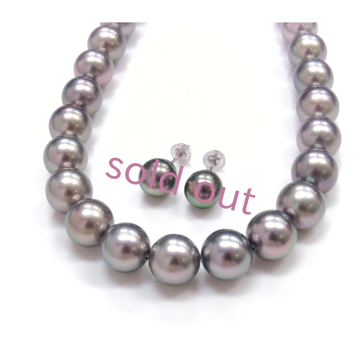 黒蝶真珠ブラックパールネックレス