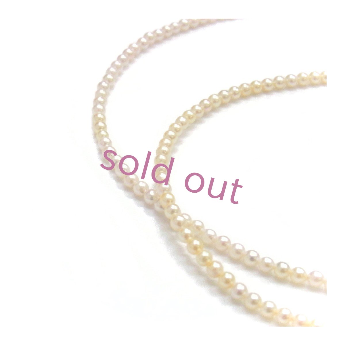 ベビーパールネックレス 3-3.5mm アコヤ真珠