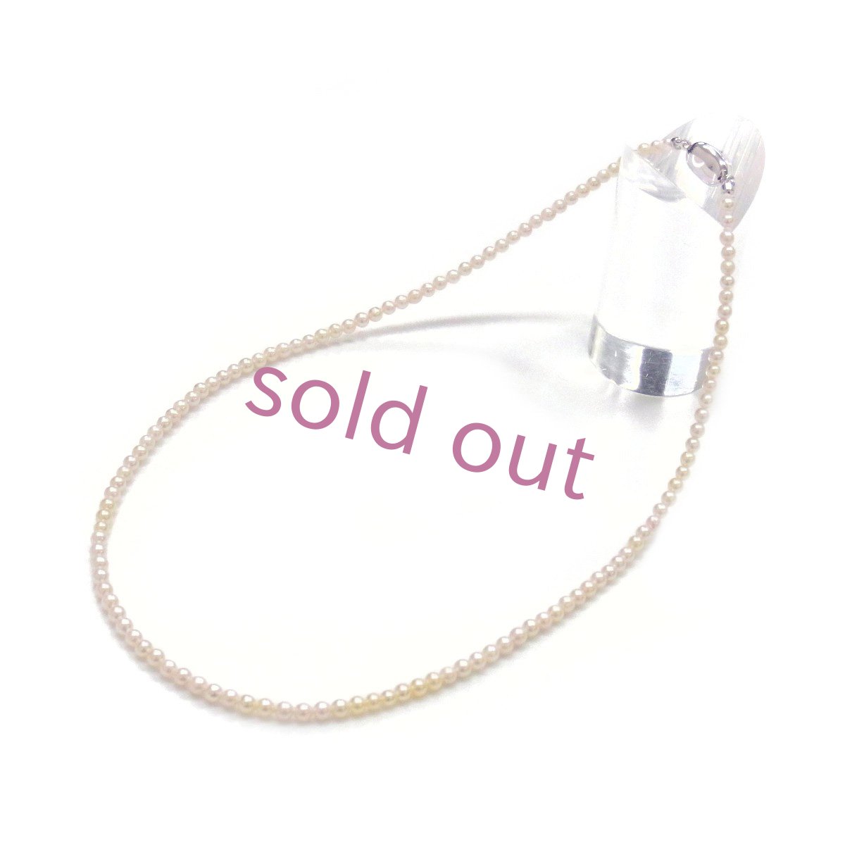 ベビーパールネックレス 3-3.5mm アコヤ真珠