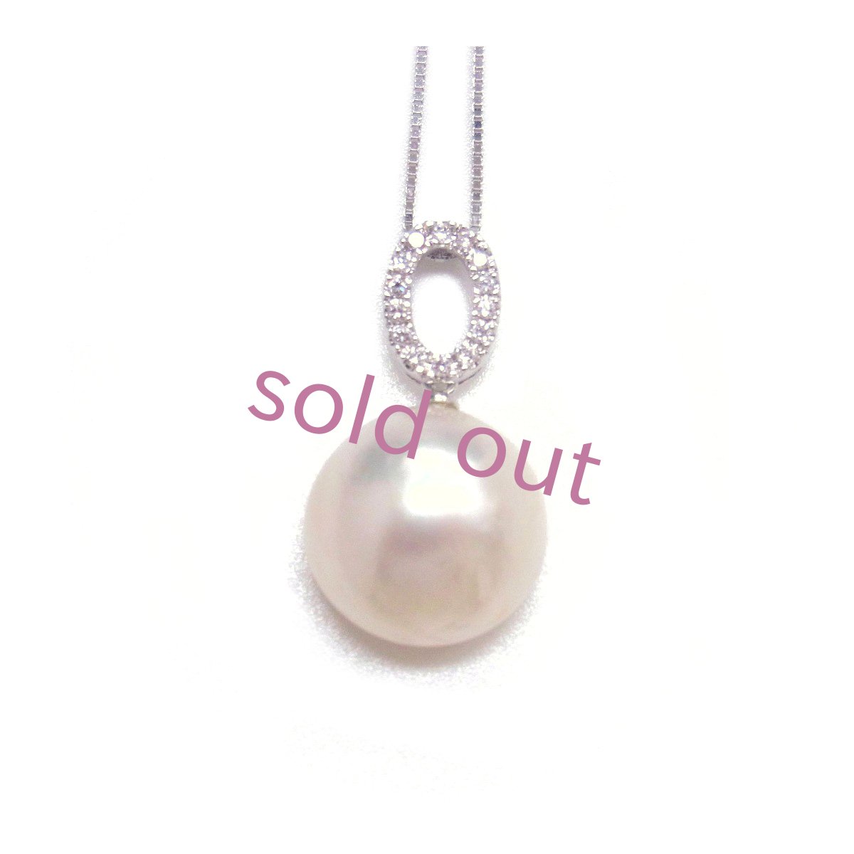 マベ真珠ネックレス　ホワイト　16-18ｍｍ　