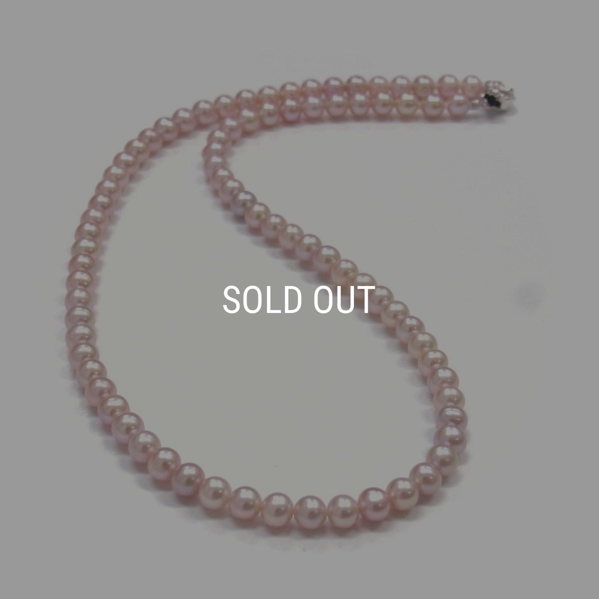 パールロングネックレス　スタンダード　淡水真珠　ピンク　6-6.5mm　 オフラウンド　