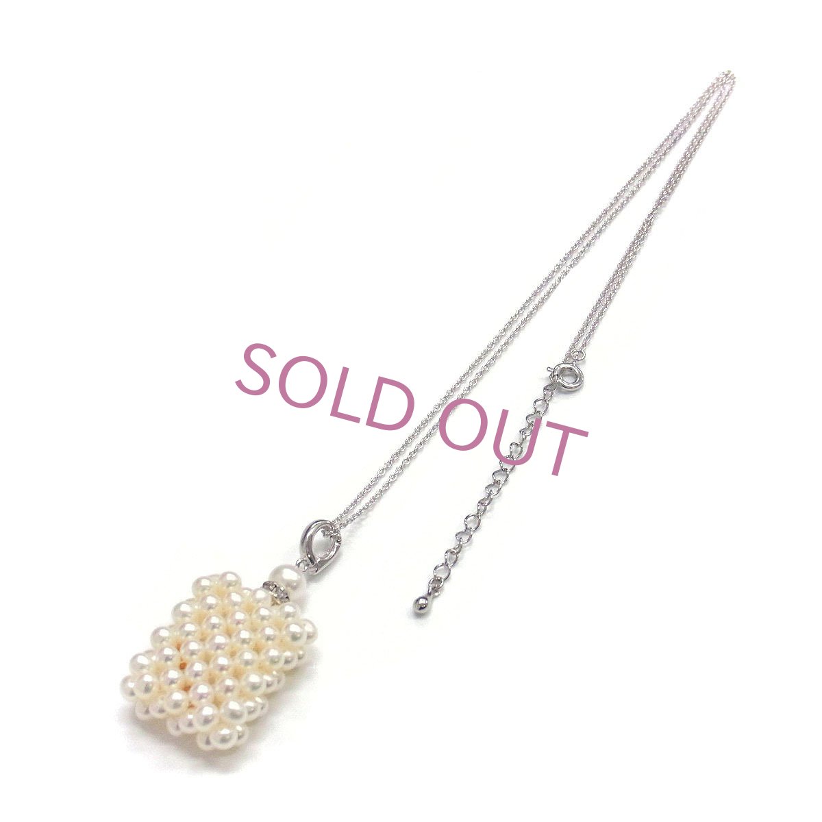 香水モチーフ　パールペンダント　淡水真珠