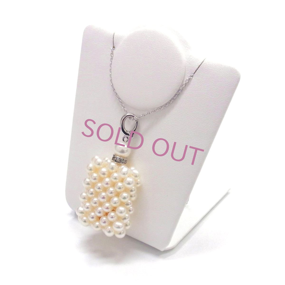 香水モチーフ　パールペンダント　淡水真珠