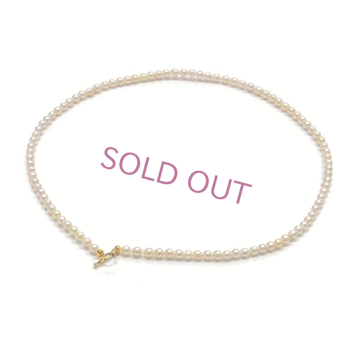 アコヤ真珠 パールマンテルネックレス 4-4.5mm