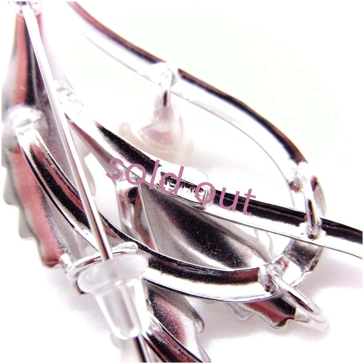 パールブローチ アコヤ本真珠 月桂樹 SV925製