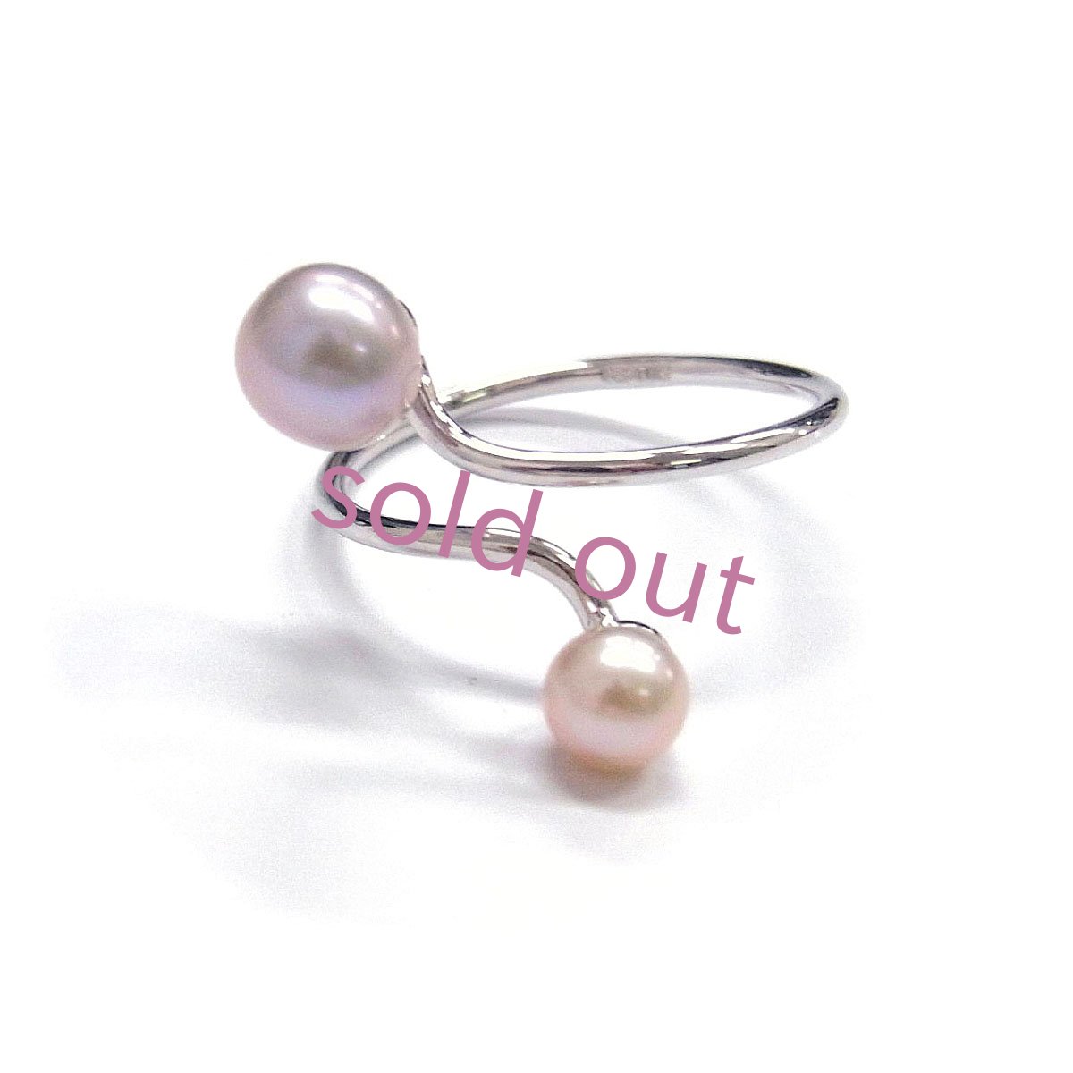 淡水真珠 パールリング 4.5-5mm 5.5-6mm ピンク グレー
