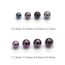 アコヤ黒真珠 サイズ　5-9mm