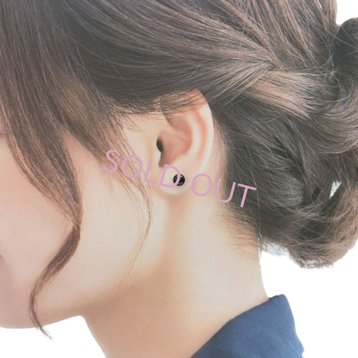 画像7: アコヤ黒真珠 パールピアス イヤリング 6-6.5ｍｍ ブラック ラウンド K14WG K18YG K10YG PT900 SV ユニセックス (7)