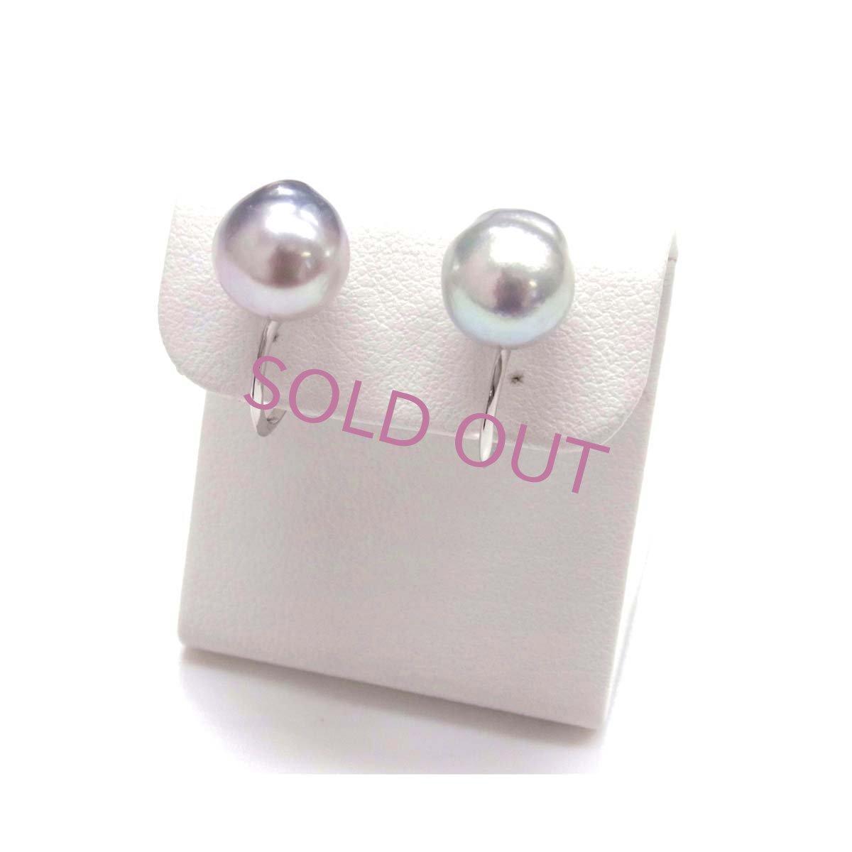 あこや真珠ナチュラルカラー　バロック　イヤリング　ピアス　無調色