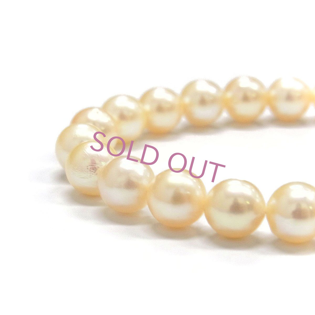 アコヤ真珠 パールネックレス ゴールド 6.5-7mm