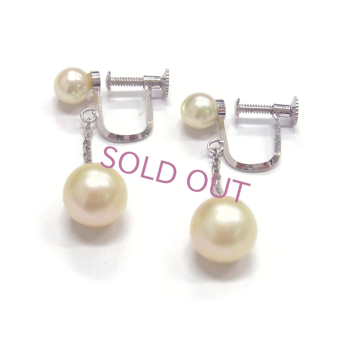 アコヤ真珠 パールイヤリング 5-5.5mm 9mm クリーム ラウンド SV925