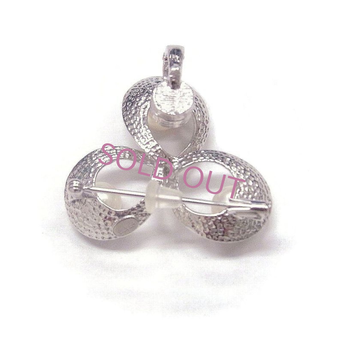 パールブローチ　3つ輪　あこや本真珠 SV925