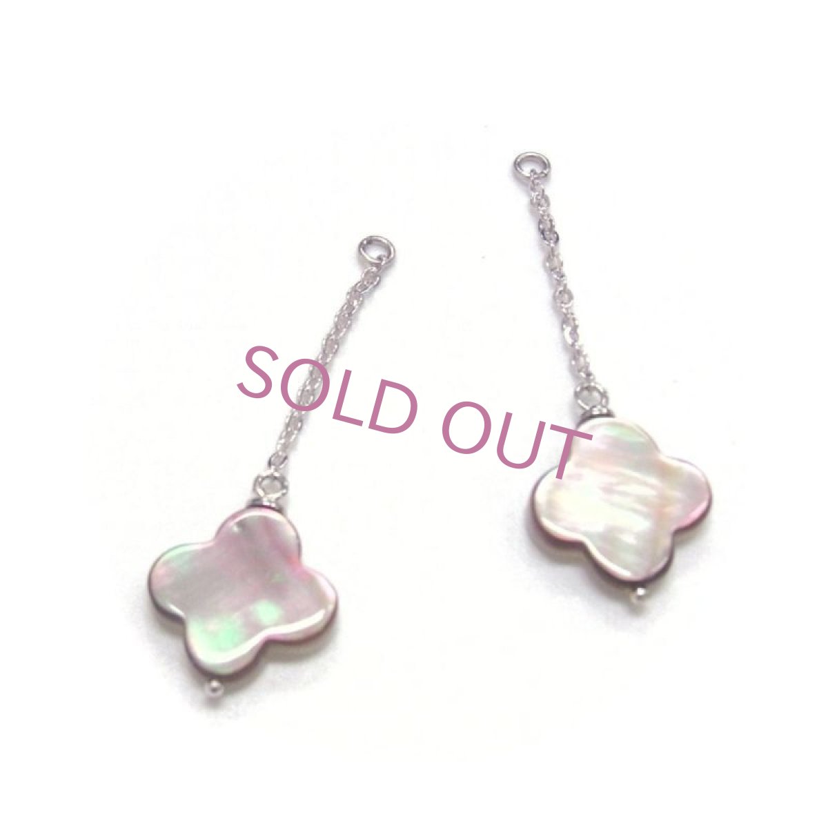 黒蝶真珠マザーオブパールピアスチャーム