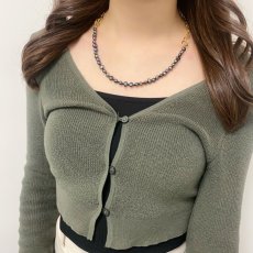 画像9: 淡水真珠 マルチwayチェーンパールネックレス 6-7mm 7-8mm バロック ブラック ブラックスピネル ブラス製 男女兼用 ユニセックス (9)