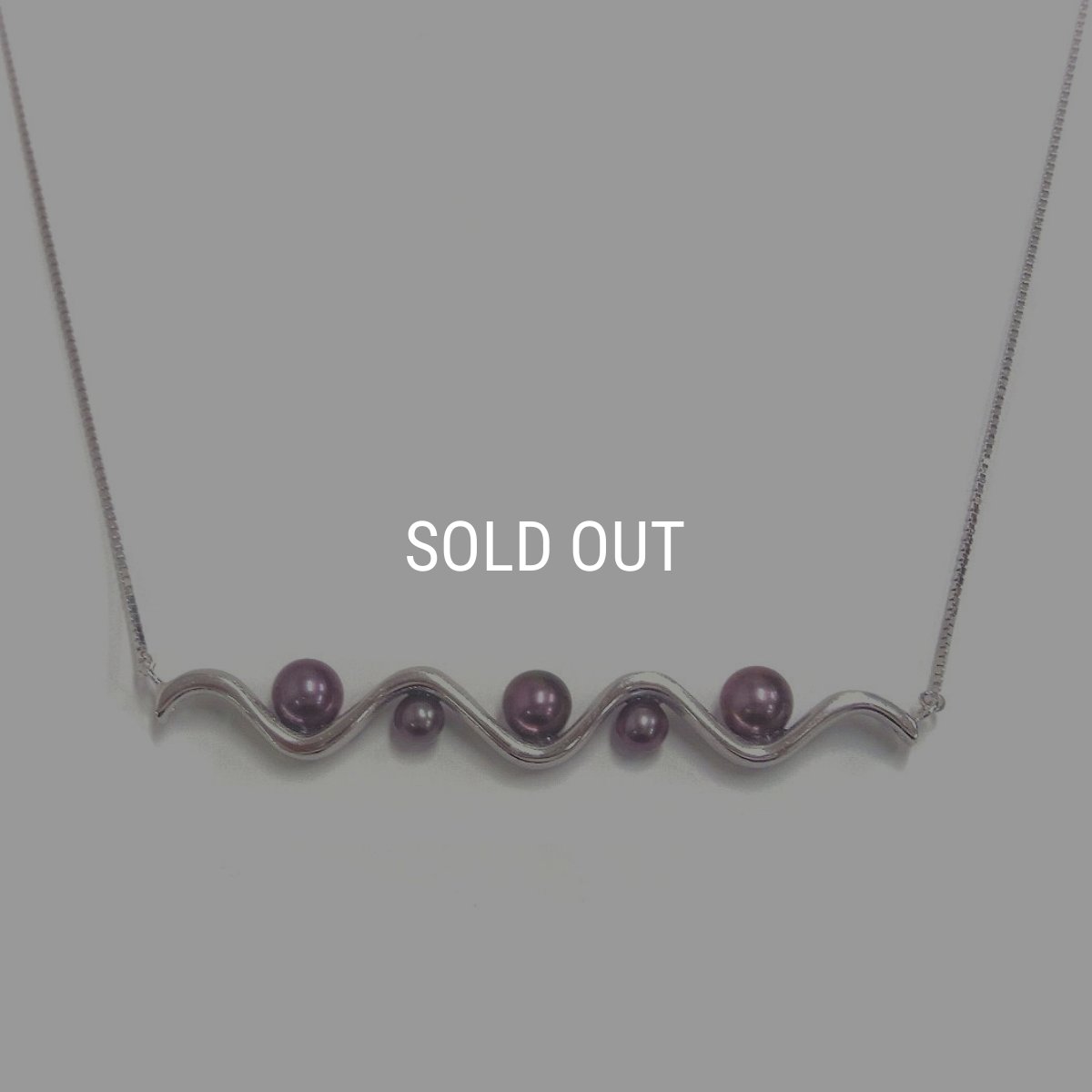 アコヤ黒真珠　ブラックパールネックレス　クーレペルル　4-6mm　スライド式アジャスター