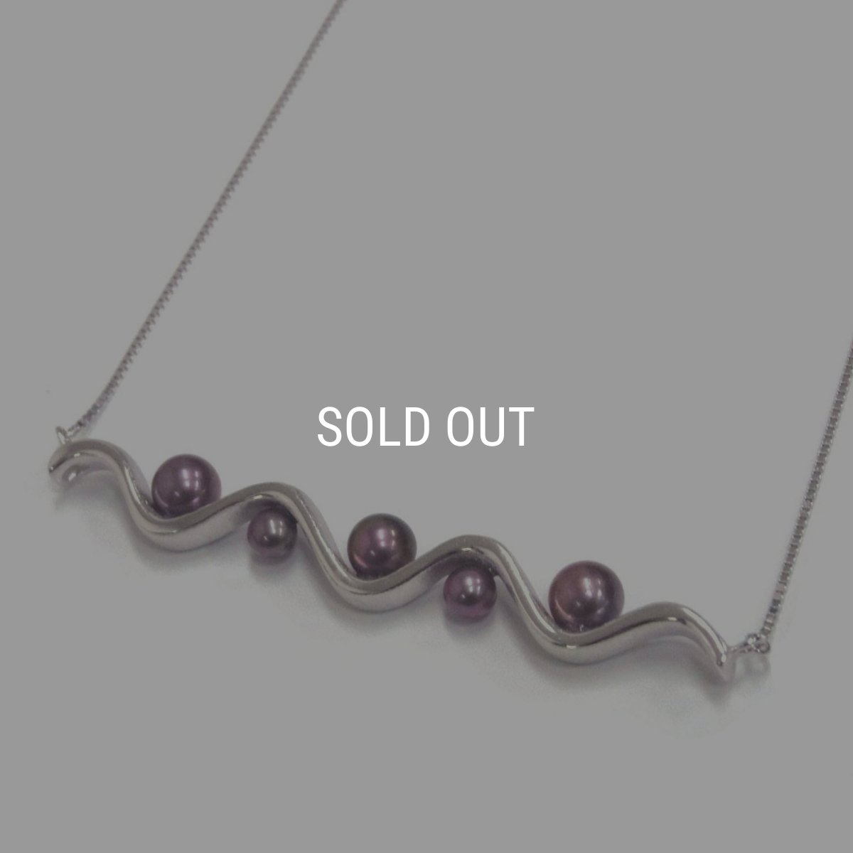 画像1: アコヤ黒真珠 ブラックパールネックレス クーレペルル 4-6mm SV925製 スライド式アジャスター (1)