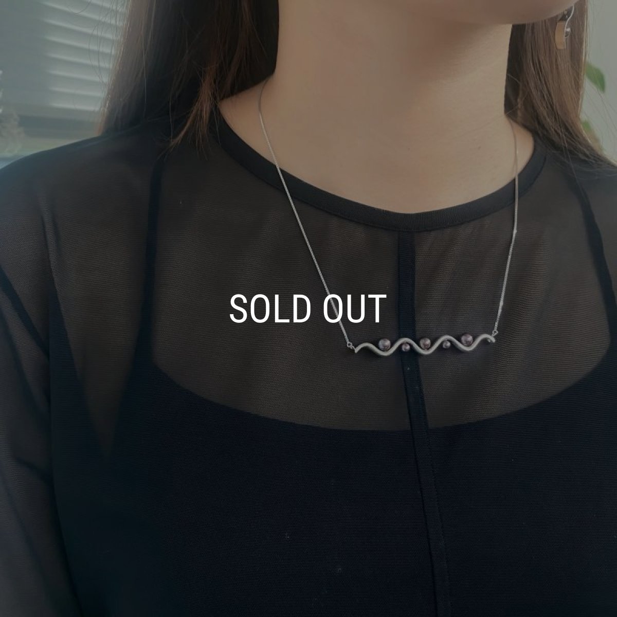 画像5: アコヤ黒真珠 ブラックパールネックレス クーレペルル 4-6mm SV925製 スライド式アジャスター (5)