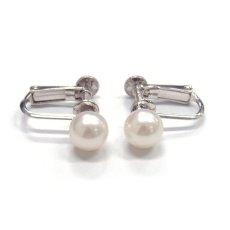 ランク上 アコヤ真珠 パールネックレスセット(イヤリング /ピアス)  7.5-8mm ホワイトピンク系 GIA宝石鑑定士保証書 パールクロスつき　