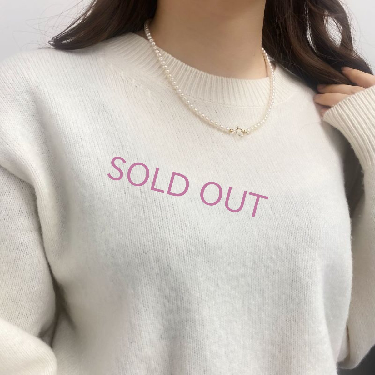 画像5: アコヤ真珠 3way ベビーパールマンテルネックレス 4-4.5mm ホワイト セミラウンド K10YG マンテル 45cm (5)