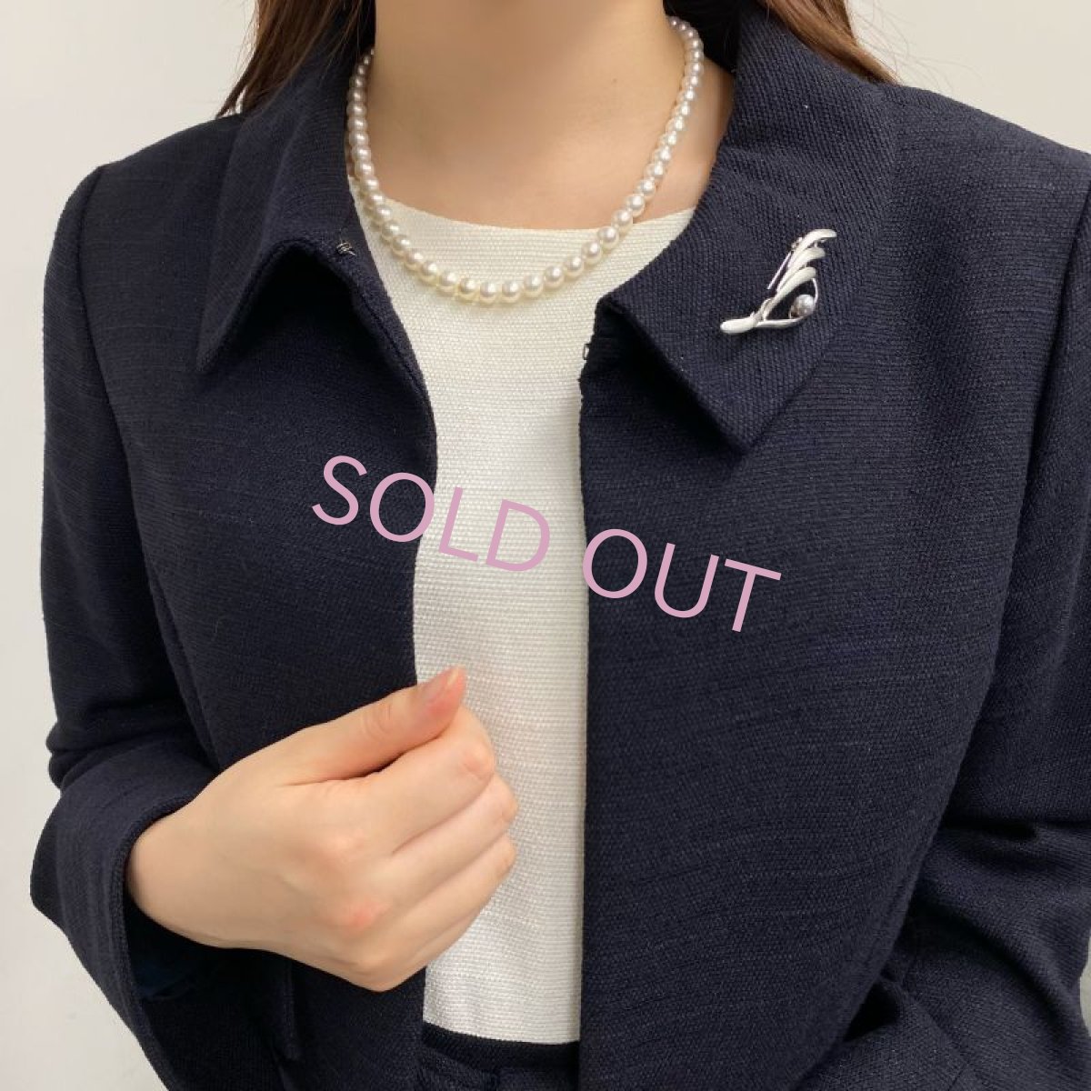 ≪1点物≫アコヤ真珠  パールブローチ 6-6.5ｍｍ ナチュラルカラー 無調色 シルバー製 SV925