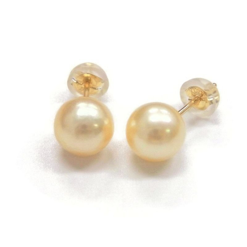 アコヤ真珠 パールピアス イヤリング 7.5-8mm ゴールド ラウンド