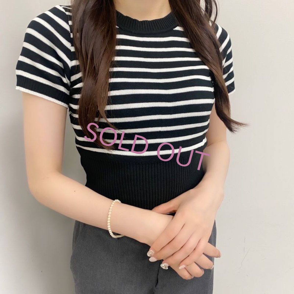 再入荷 アコヤ真珠  ベビーパールブレスレット 4-4.5ｍｍ セミラウンド クリーム 茶金 14KGFマグネットクラスプ