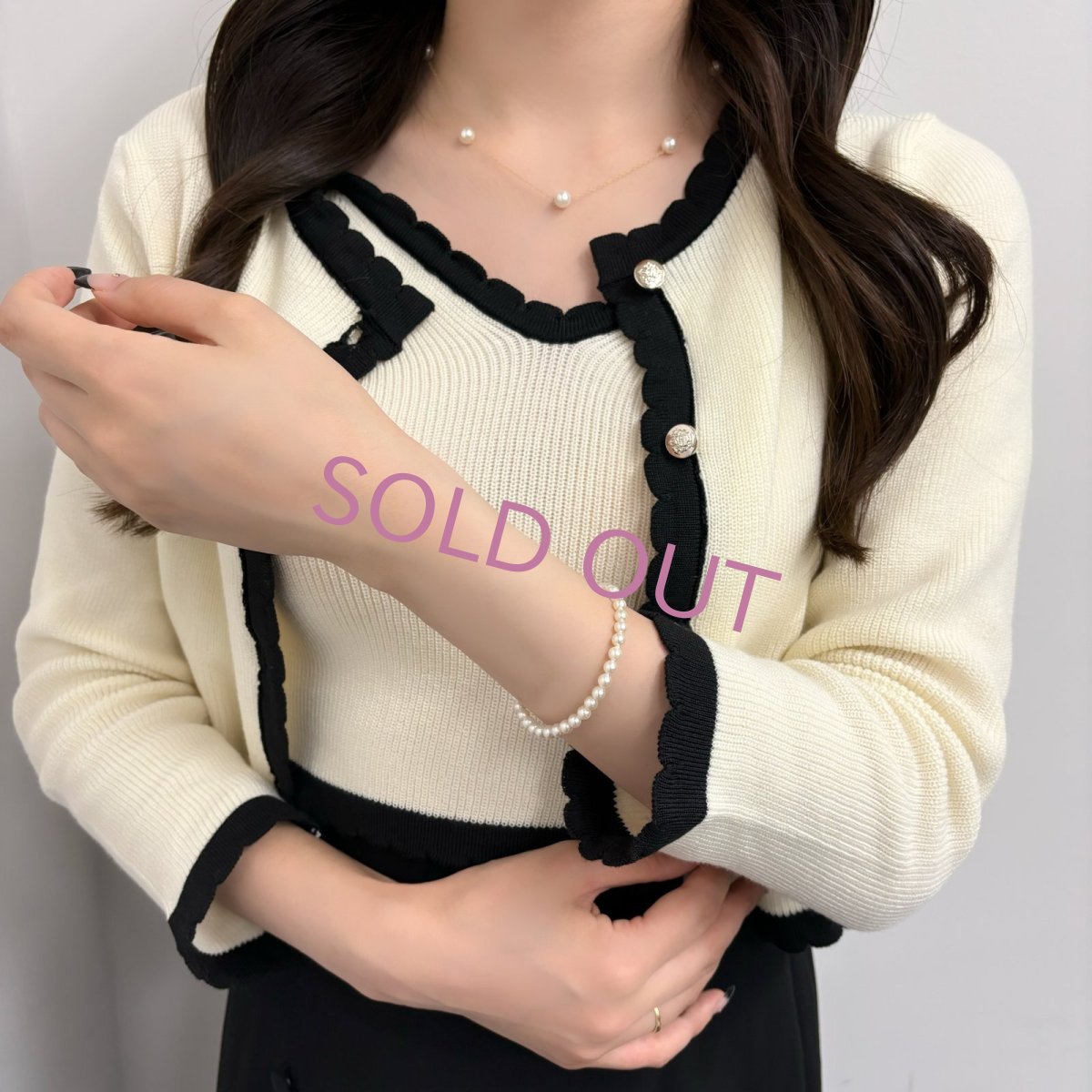 画像6: アコヤ真珠 ベビーパールブレスレット ホワイト 4-4.5mm ラウンド〜セミラウンド シルバー製 約17cm 1点物  (6)