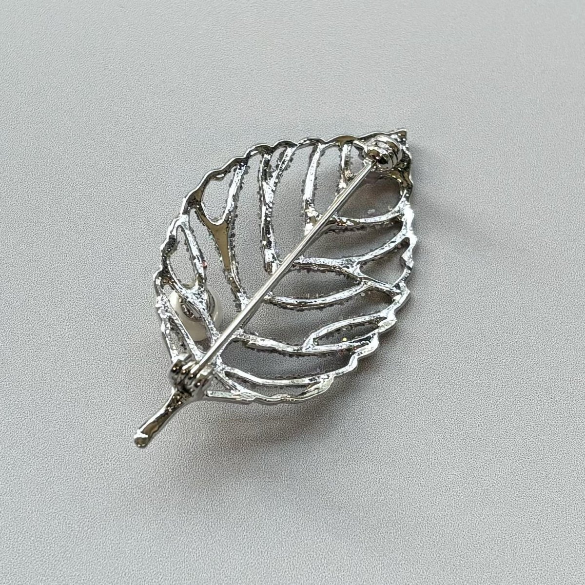 アコヤ真珠 パールブローチ 6.5-7mm ホワイト ラウンド ブラス