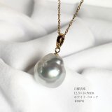 楽天市場】12mm ゴールド 白蝶真珠 ネックレス 鑑別書付