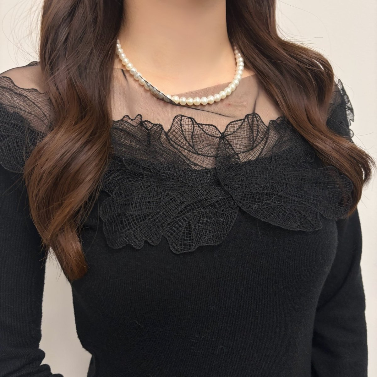 画像5: 淡水真珠 パールネックレス 6.5-7mm ホワイト オフラウンド ブラス製 マグネットクラスプ (5)