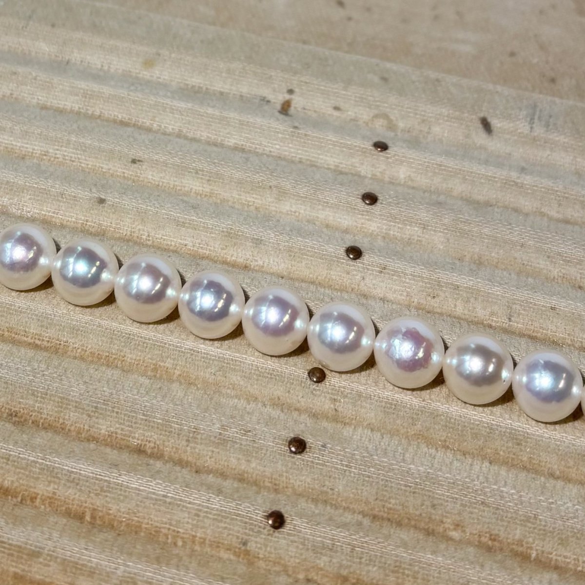 画像5: ランク上 アコヤ真珠 パールネックレス 9-9.5mm ホワイトピンク系 GIA宝石鑑定士保証書 パールクロスつき 1点もの (5)