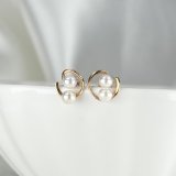 043Pd【魅力的】パールピアス　ダイヤ　真珠　ホワイト　S925　K18コート 楽天市場】【只今 ポイント10倍中！】ピアス 18金 真珠 18k