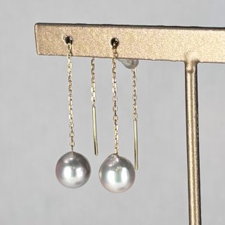 希少⭐️STAR JEWELRY あこや パール クリアドロップピアス シルバー 0_18ab996c5833eb49a8d8905a91a1