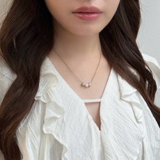 画像7: 淡水真珠　3連パールネックレス　6-7mm　オフラウンド　14KGF　ピンク　ホワイト　グレー　アジャスター付き (7)