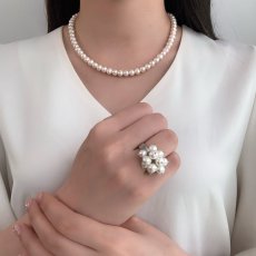 画像4: 淡水真珠 パールリング 5ｍｍ ホワイト ピンク ブラック オフラウンド SV925製  (4)