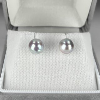アコヤ真珠 バロックパールピアス イヤリング 9-10mm