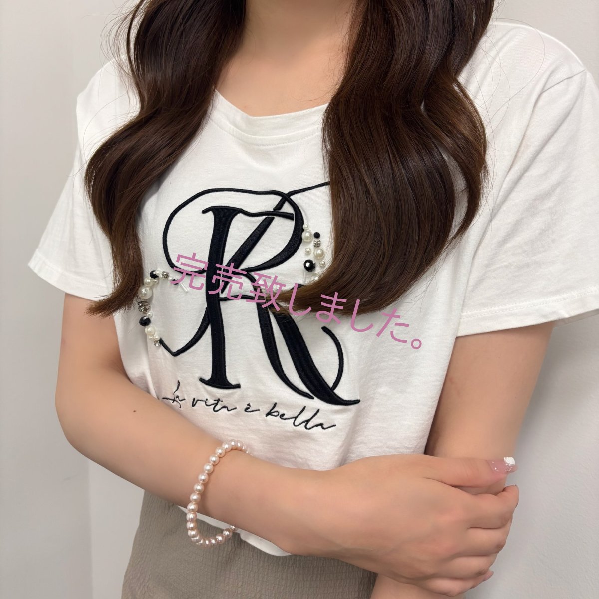 画像6: ≪1点物≫淡水真珠 パールブレスレット 6.5-7ｍｍ ピンク オフラウンド ブラス マグネットクラスプ 19.5cm　 (6)