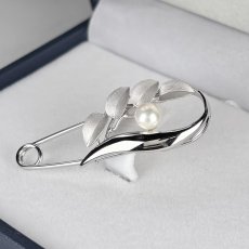 画像3: アコヤ真珠  パールブローチ 6-6.5ｍｍ ホワイト ラウンド シルバー製 SV925 (3)